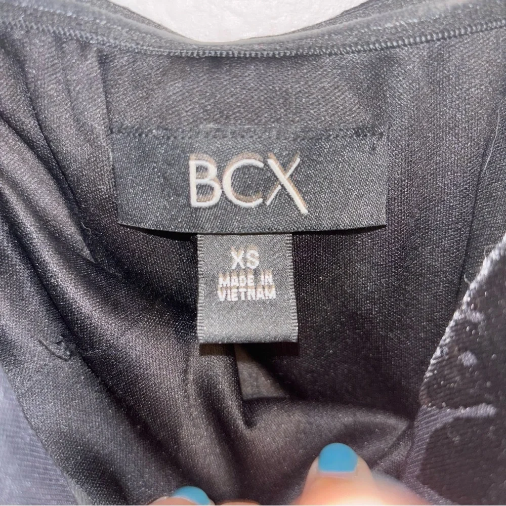 BCX Black Ruched Mini HOMECOMING/cocktail Dress Size XS - Picture 6 of 13